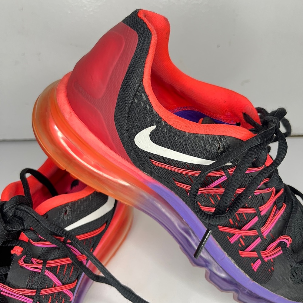 NIKE AIR MAX 2015 BLACK Hyper Punch Grape Women’s Running Shoes - Picture 7 of 9